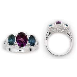 Platinum Plated Daughter's Birthstone Ring