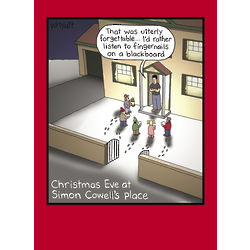 Simon Cowell Humor Christmas Card
