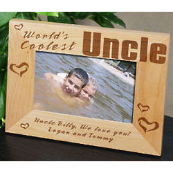 World's Coolest Personalized Wood Picture Frame