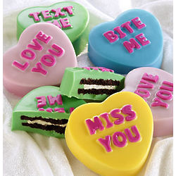 Love Note Conversation Heart Dipped Oreo Cookies