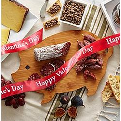 Artisanal Salami & Cheese Collection with Valentine's Day Ribbon
