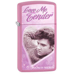 Elvis Love Me Tender Slim Zippo Lighter