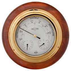 Ship's Barometer in Golden Oak