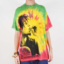 Rasta Smoke Bob Marley Tie Dye T-Shirt