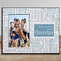 Personalized Favorite People Word-Art Printed Picture Frame