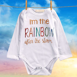 I'm the Rainbow After the Storm Glittery Bodysuit