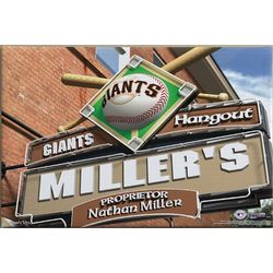 San Francisco Giants 16x24 Baseball Personalized Pub Sign Print
