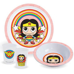 Kid's Wonder Woman Dinnerware Set