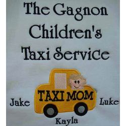 Taxi Mom Personalized Family Shirt