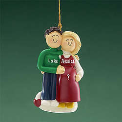 Personalized Expectant Couple Ornament