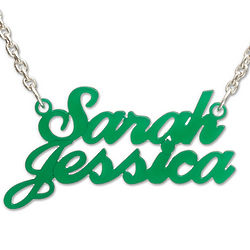 Colorful Couble Name Necklace