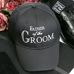 Father of the Groom Black Cap