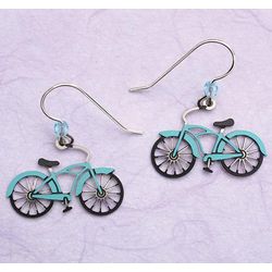 Vintage Style Bicycle Earrings