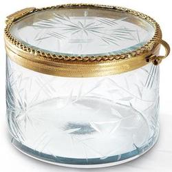 Etched Glass Jewel Box