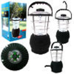 Super Bright Hand Crank Operated Lantern with Compass