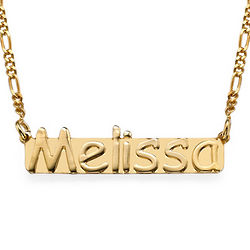 Personalized Gold-Plated Nameplate Necklace