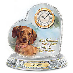 Personalized Favorite Dog Breeds Crystal Clock