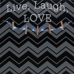 Live Laugh Love Photo Clip Board