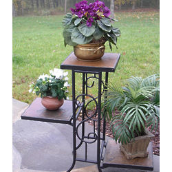 3 Tier Plant Stand with Slate Top