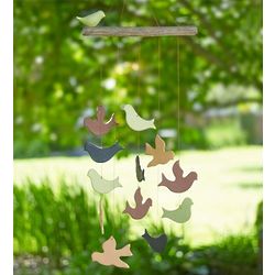 Handcrafted Clay Birds Wind Chime