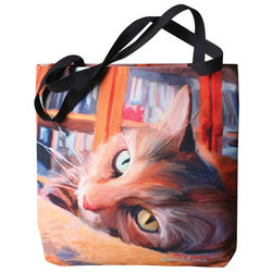Paws and Whiskers Orange Tabby Tote