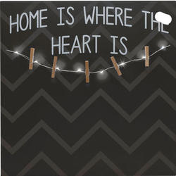 Home is Where The Heart is Photo Clip Board