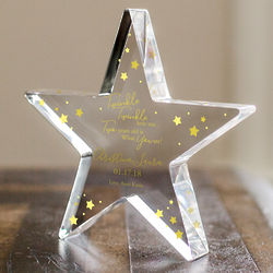 Personalized Twinkle Twinkle Birthday Star Plaque