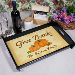 Give Thanks Personalized Serving Tray