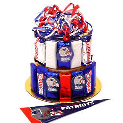 New England Patriots Fan Candy Bar Cake