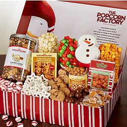 Peek-A-Boo Snowman Snacker's Choice Gift Box