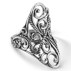 Signature Sterling Silver Saddle Ring