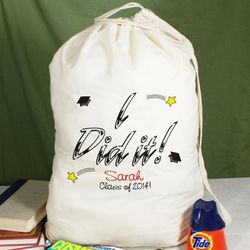 I Did It Personalized Graduate Laundry Bag