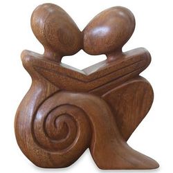 Loving Embrace Wood Statuette