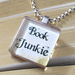 Book Junkie Upcycled Scrabble Tile Necklace