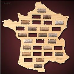 Wine Cork Map of France