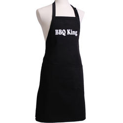 Men's Black BBQ King Apron