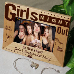 Girls Night Out Personalized Wood Picture Frame