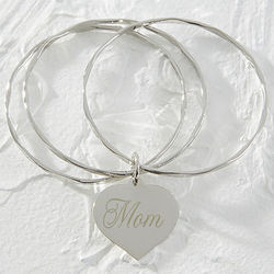 Dear Mom Personalized Heart Bracelet for Mother