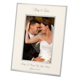 Flat Iron Champagne Portrait Picture Frame