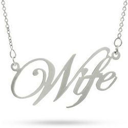 Sterling Silver Wife Necklace