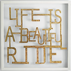Life Is a Beautiful Ride Dimensional Wall Art