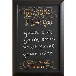 Personalized All the Reasons Chalkboard