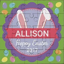 Bunny Ears Kids Personalized Puzzle