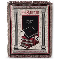 Red 2014 Graduation Blanket