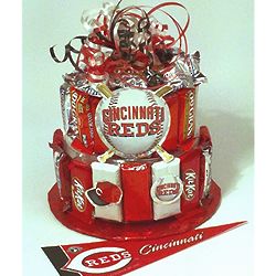 Cincinnati Reds Candy Bar Cake