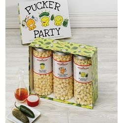 Pucker Party 3 Canister Popcorn Set