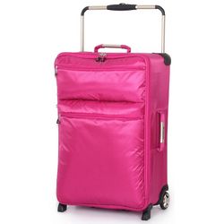 World's Lightest Luggage in Neon Pink
