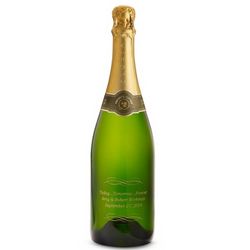 Reserve Sparkling Today Tomorrow Forever Etched Wine Bottle