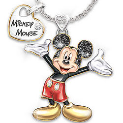 Disney Mickey with Moving Arms Necklace