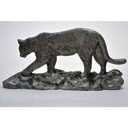 Pewter Cougar Shelf Accent